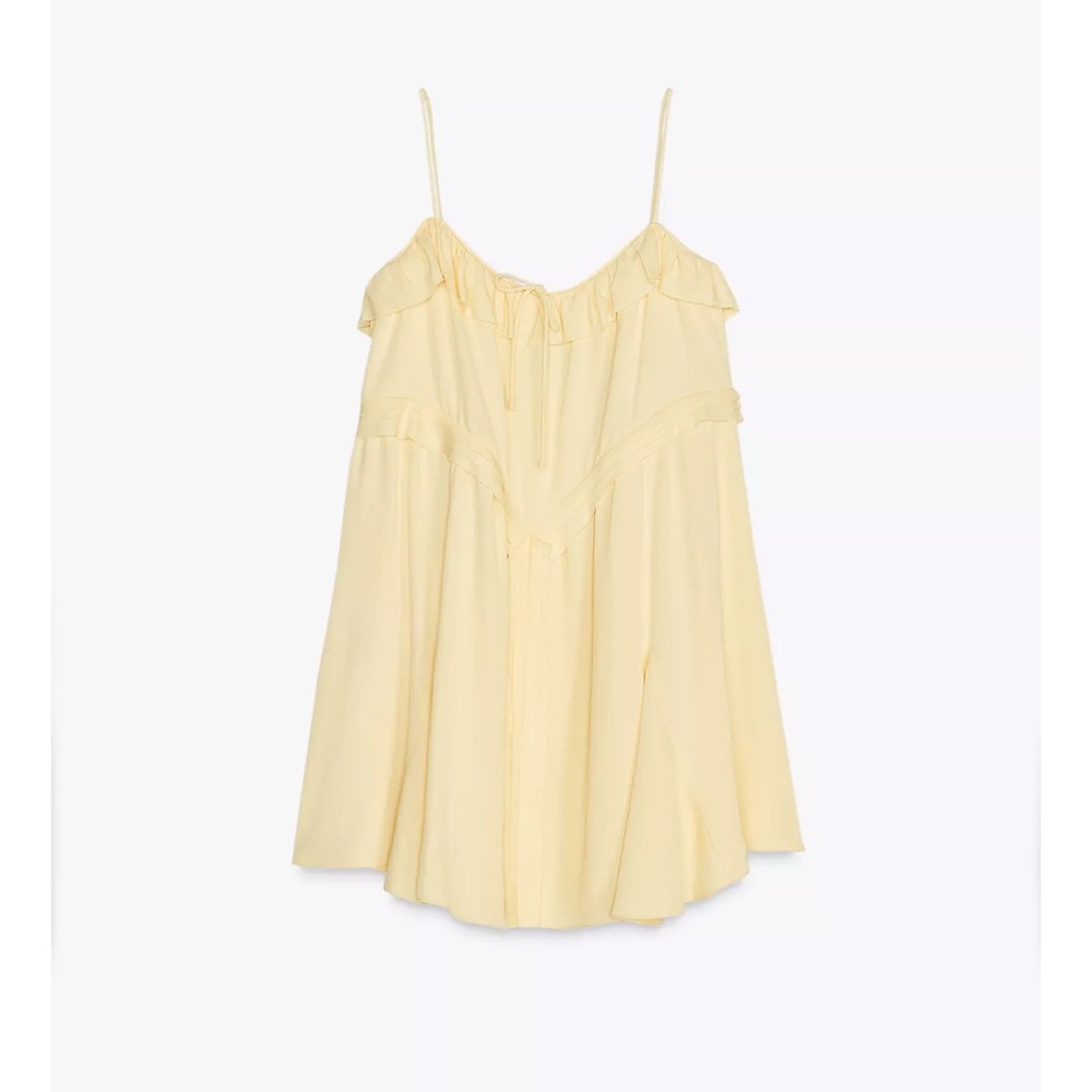 NWT ZARA SHORT RUFFLE DRESS - Picture 5 of 8